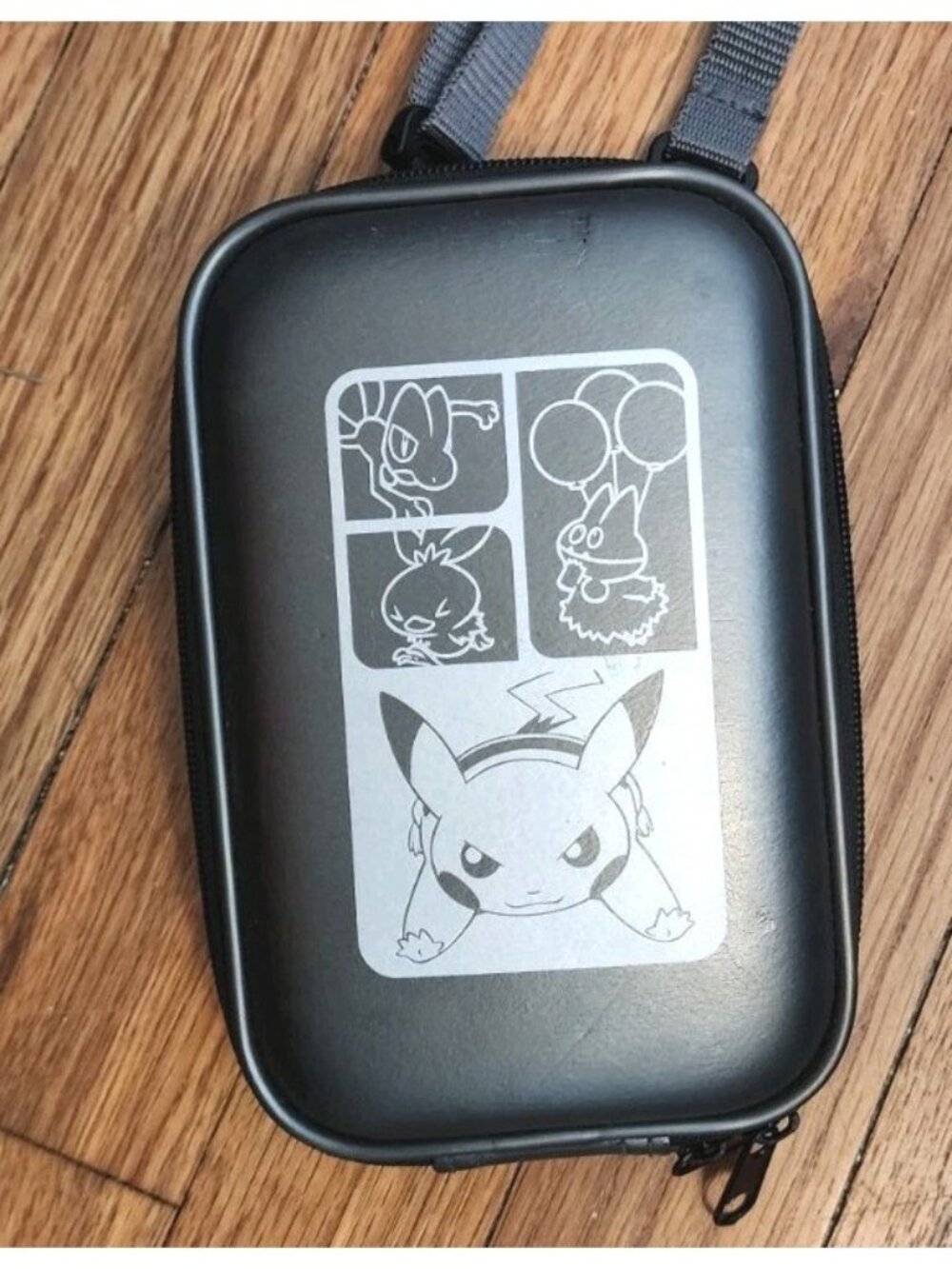 Vintage Nintendo DS Lite DSi Pokemon Center Silver Case Pokemon Dash 2004 Y2K